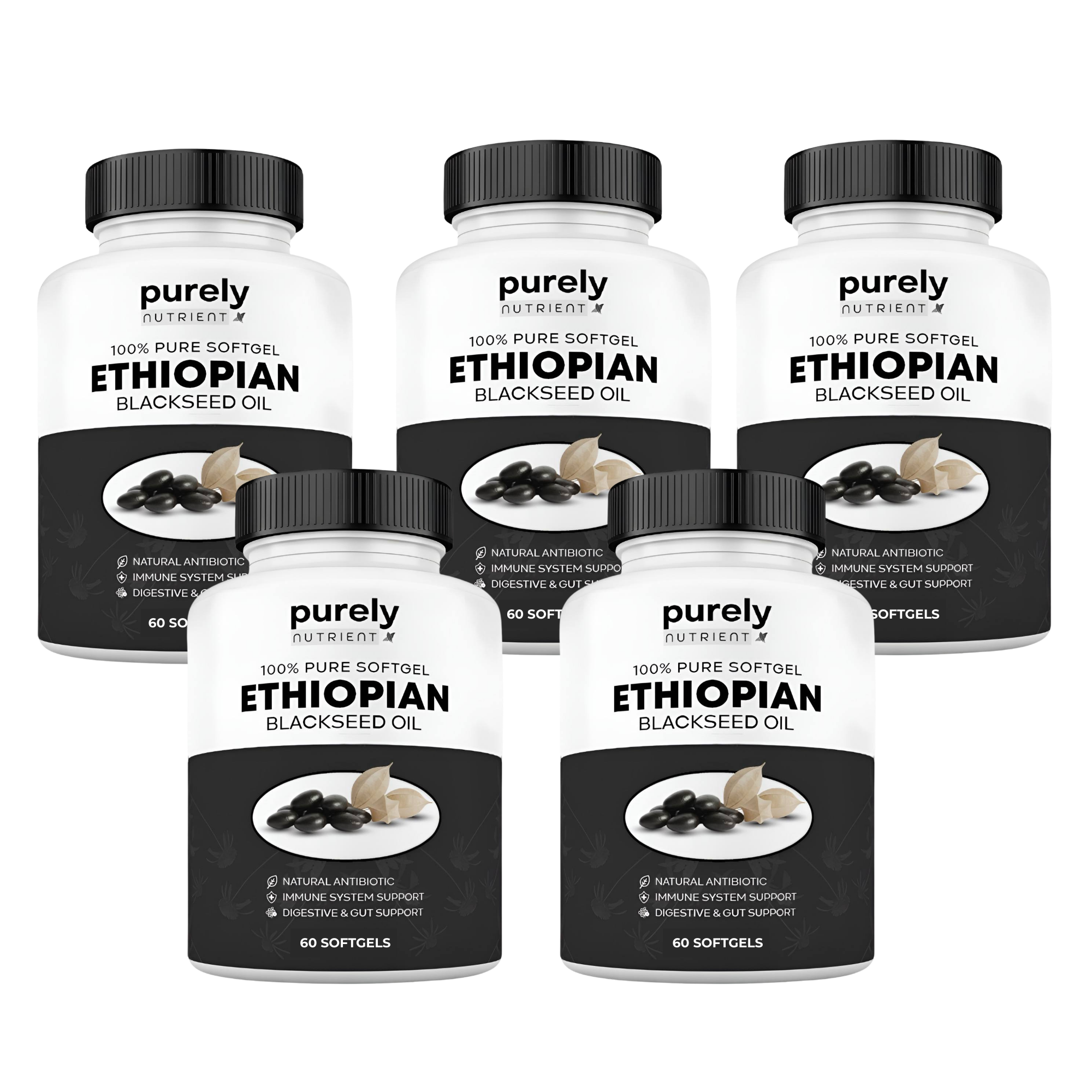 Purely Nutrient Ethiopian Black Seed Oil