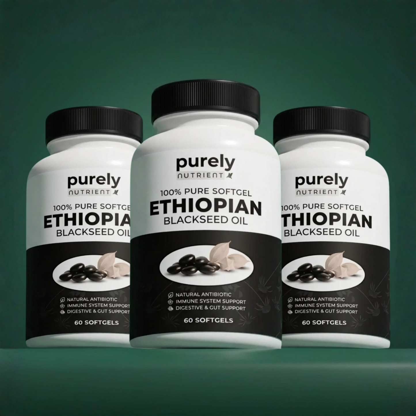 Purely Nutrient Ethiopian Black Seed Oil