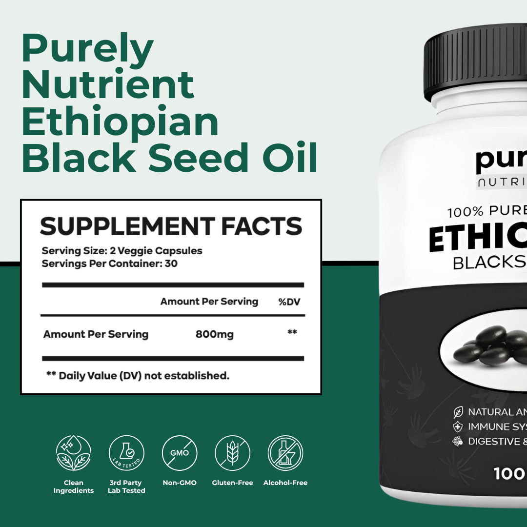 Purely Natural Ethiopian Black Seed Oil