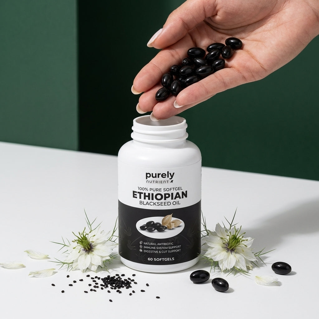 Purely Nutrient Ethiopian Black Seed Oil